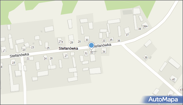 Stefanówka, Stefanówka, 32, mapa Stefanówka