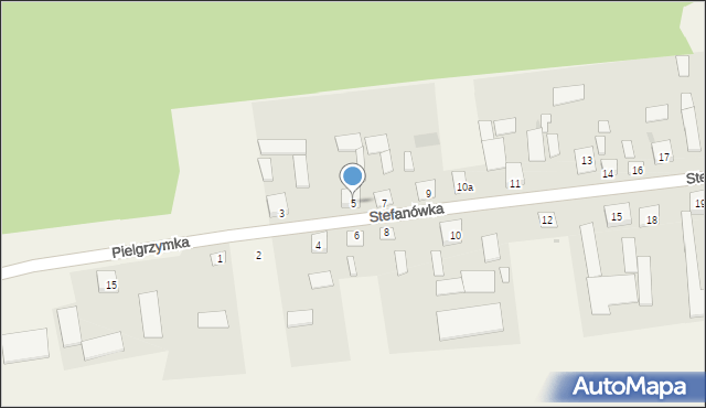 Stefanówka, Stefanówka, 5, mapa Stefanówka