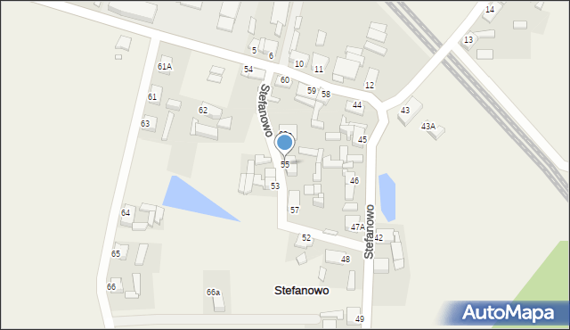 Stefanowo, Stefanowo, 55, mapa Stefanowo