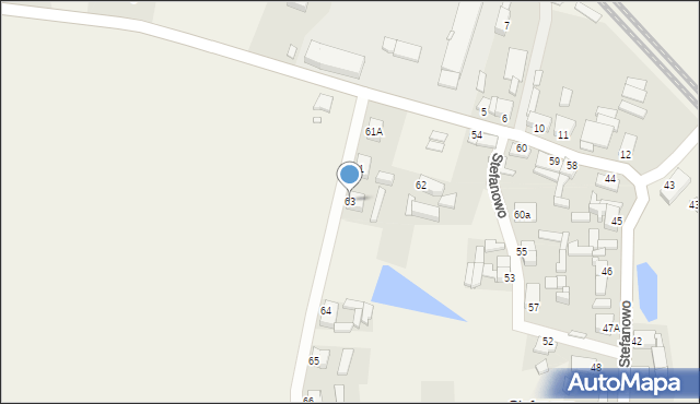 Stefanowo, Stefanowo, 63, mapa Stefanowo