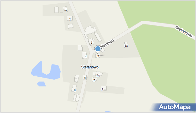 Stefanowo, Stefanowo, 5, mapa Stefanowo