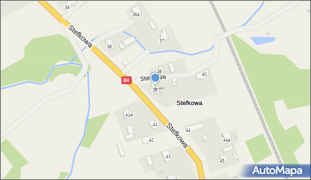 Stefkowa, Stefkowa, 38, mapa Stefkowa