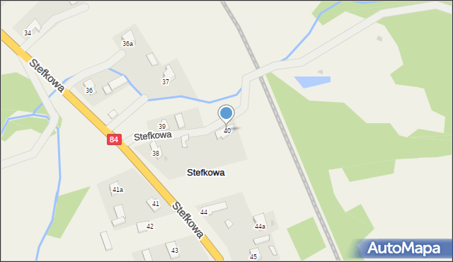 Stefkowa, Stefkowa, 40, mapa Stefkowa