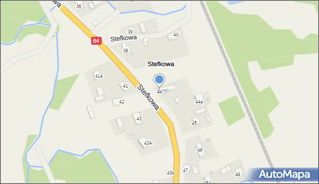 Stefkowa, Stefkowa, 44, mapa Stefkowa