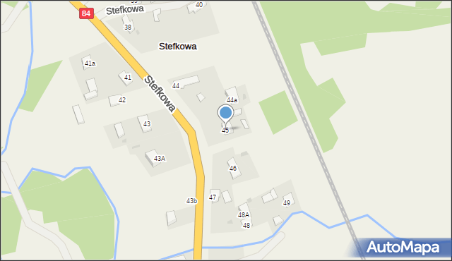 Stefkowa, Stefkowa, 45, mapa Stefkowa