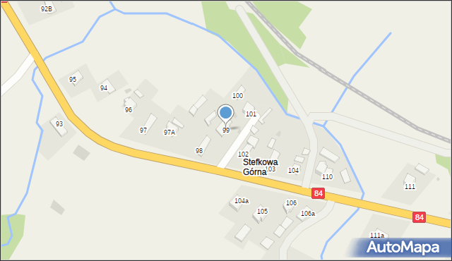 Stefkowa, Stefkowa, 99, mapa Stefkowa