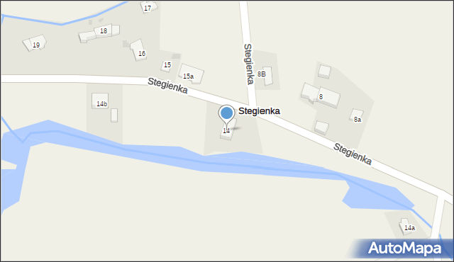 Stegienka, Stegienka, 14, mapa Stegienka