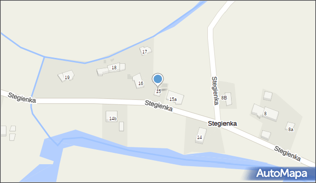 Stegienka, Stegienka, 15, mapa Stegienka