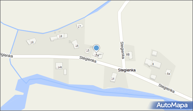 Stegienka, Stegienka, 15a, mapa Stegienka