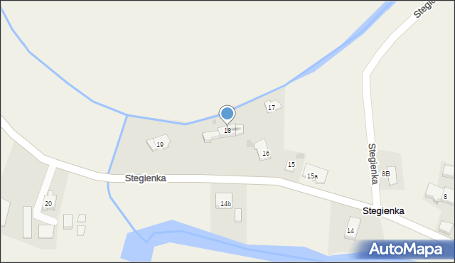 Stegienka, Stegienka, 18, mapa Stegienka