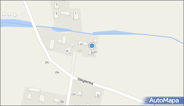 Stegienka, Stegienka, 23, mapa Stegienka