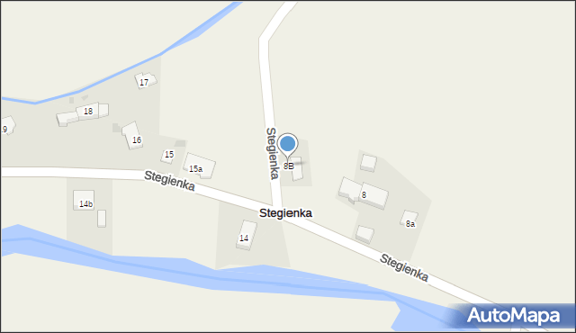 Stegienka, Stegienka, 8B, mapa Stegienka