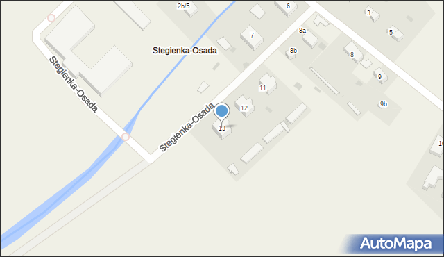 Stegienka-Osada, Stegienka-Osada, 13, mapa Stegienka-Osada