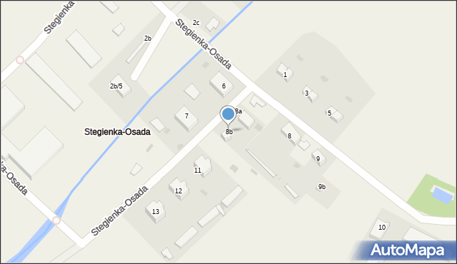 Stegienka-Osada, Stegienka-Osada, 8b, mapa Stegienka-Osada
