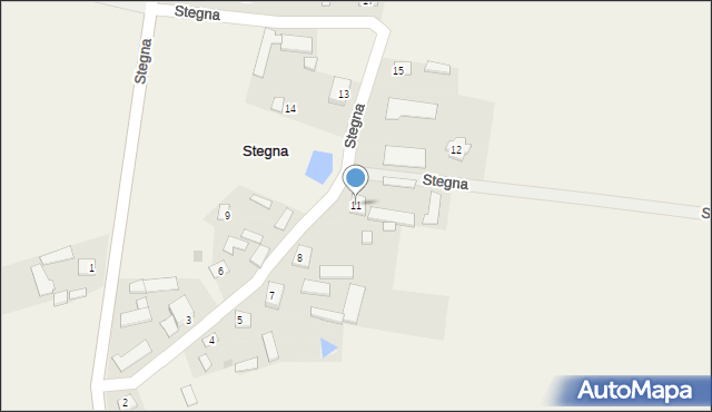 Stegna, Stegna, 11, mapa Stegna