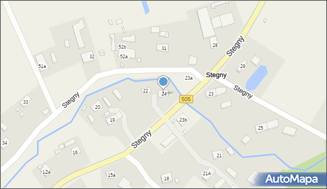 Stegny, Stegny, 24, mapa Stegny