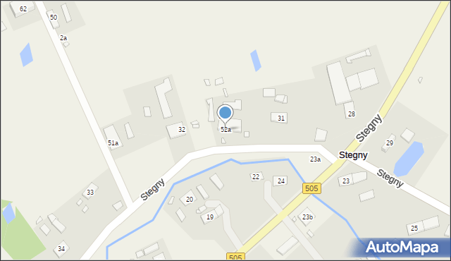 Stegny, Stegny, 52a, mapa Stegny