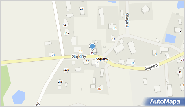 Stękiny, Stękiny, 13, mapa Stękiny