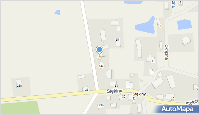 Stękiny, Stękiny, 14b, mapa Stękiny