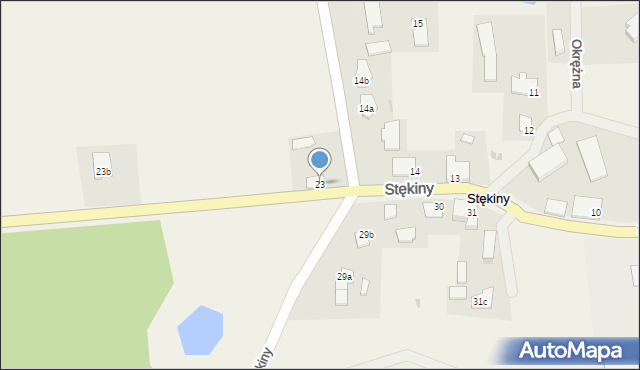 Stękiny, Stękiny, 23, mapa Stękiny