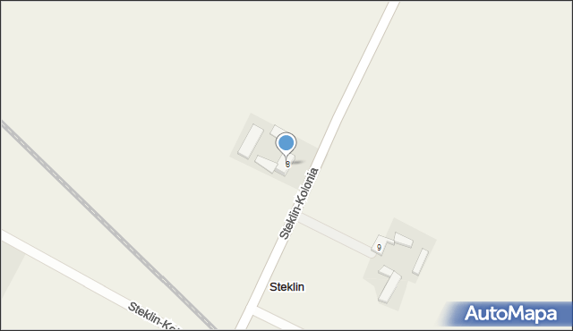 Steklin, Steklin-Kolonia, 8, mapa Steklin