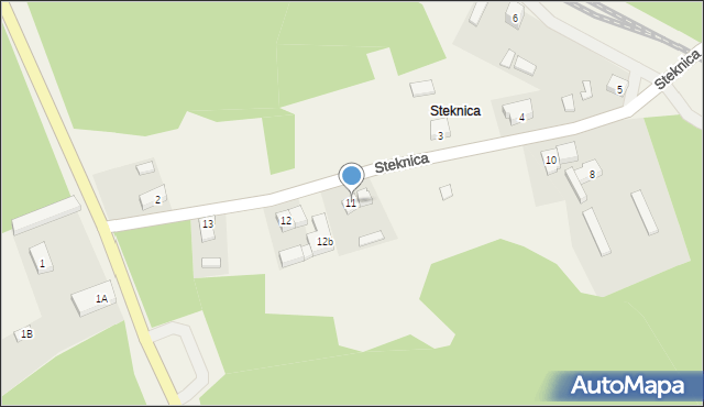 Steknica, Steknica, 11, mapa Steknica