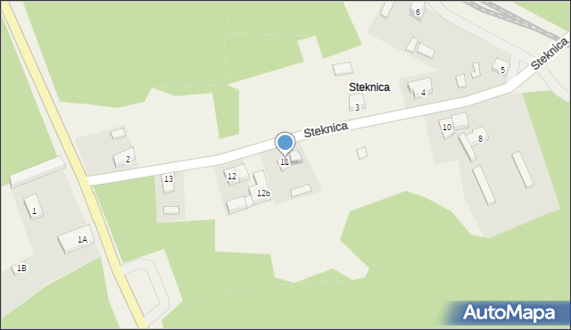 Steknica, Steknica, 11B, mapa Steknica