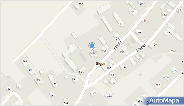 Stępin, Stępin, 53a, mapa Stępin