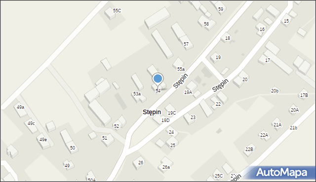 Stępin, Stępin, 54, mapa Stępin