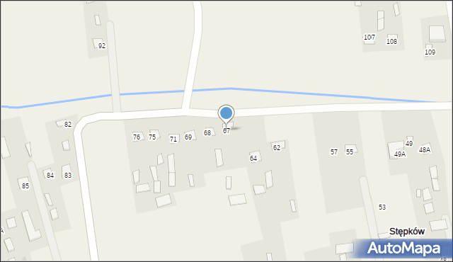 Stępków, Stępków, 67, mapa Stępków