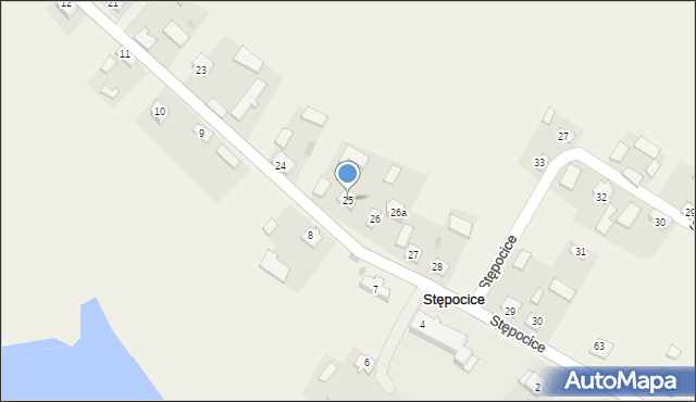 Stępocice, Stępocice, 25, mapa Stępocice