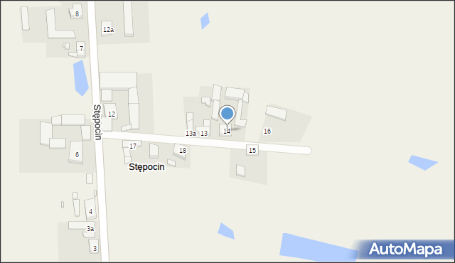 Stępocin, Stępocin, 14, mapa Stępocin