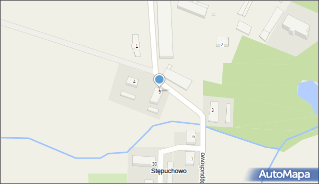 Stępuchowo, Stępuchowo, 5, mapa Stępuchowo