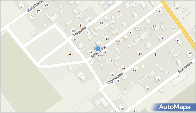 Sterdyń, Strażacka, 13, mapa Sterdyń