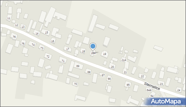Sternalice, Sternalice, 18A, mapa Sternalice