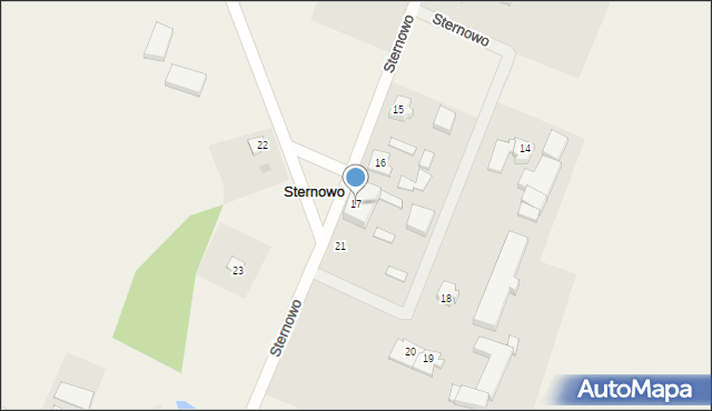 Sternowo, Sternowo, 17, mapa Sternowo