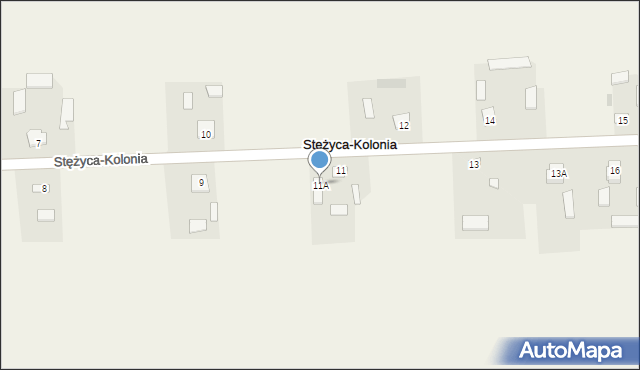 Stężyca-Kolonia, Stężyca-Kolonia, 11A, mapa Stężyca-Kolonia