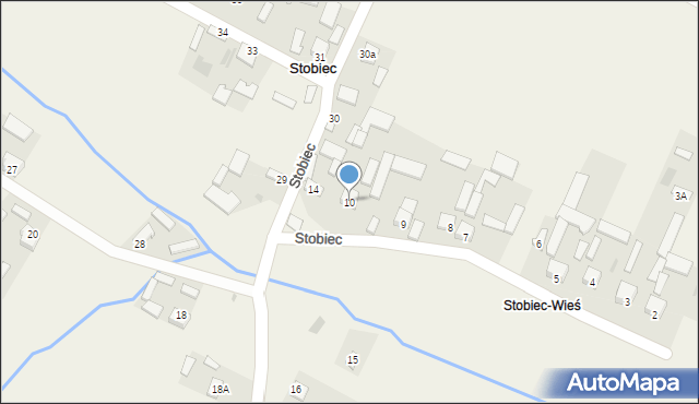 Stobiec, Stobiec, 10, mapa Stobiec