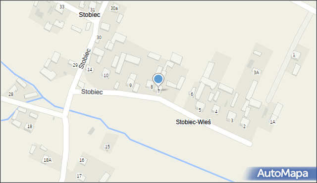 Stobiec, Stobiec, 7, mapa Stobiec