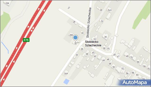 Stobiecko Szlacheckie, Stobiecko Szlacheckie, 32, mapa Stobiecko Szlacheckie