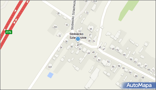 Stobiecko Szlacheckie, Stobiecko Szlacheckie, 40, mapa Stobiecko Szlacheckie