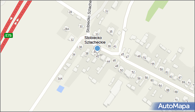 Stobiecko Szlacheckie, Stobiecko Szlacheckie, 42, mapa Stobiecko Szlacheckie