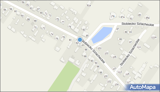 Stobiecko Szlacheckie, Stobiecko Szlacheckie, 84, mapa Stobiecko Szlacheckie