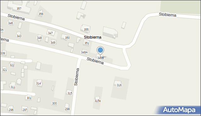 Stobierna, Stobierna, 349B, mapa Stobierna