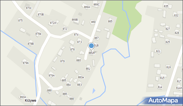 Stobierna, Stobierna, 881A, mapa Stobierna