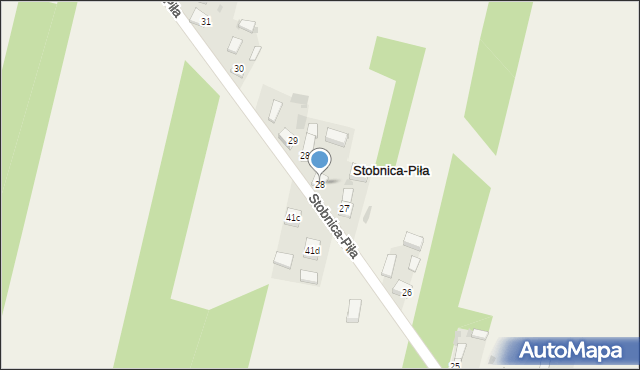 Stobnica-Piła, Stobnica-Piła, 28, mapa Stobnica-Piła