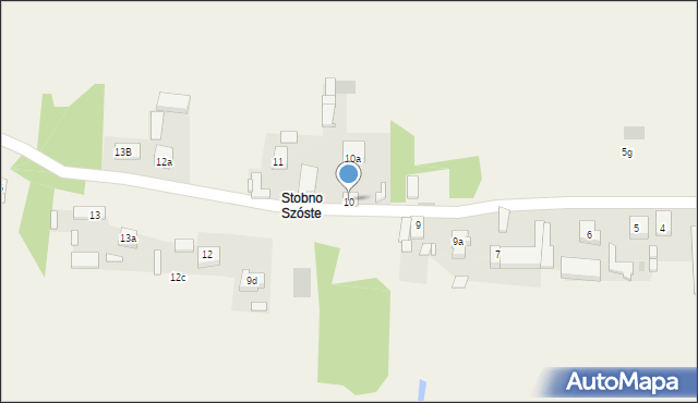 Stobno Siódme, Stobno Siódme, 10, mapa Stobno Siódme