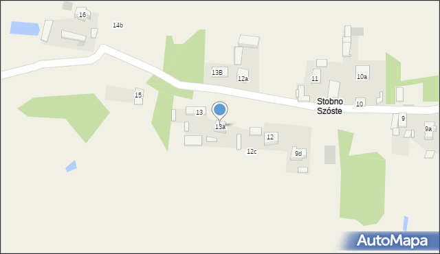 Stobno Siódme, Stobno Siódme, 13a, mapa Stobno Siódme