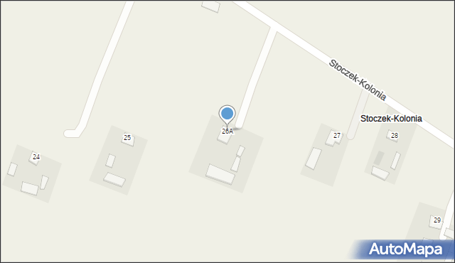 Stoczek-Kolonia, Stoczek-Kolonia, 26A, mapa Stoczek-Kolonia