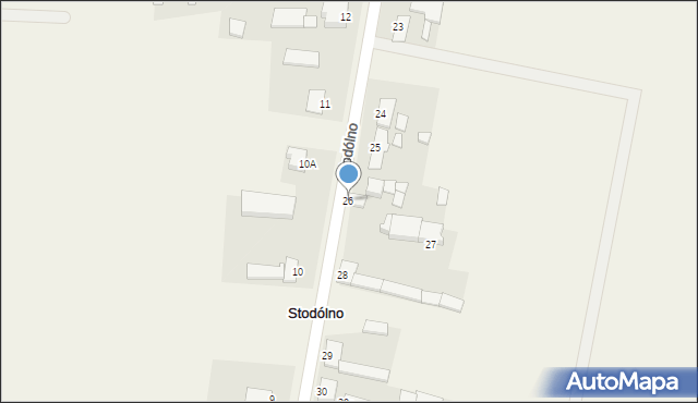 Stodólno, Stodólno, 26, mapa Stodólno